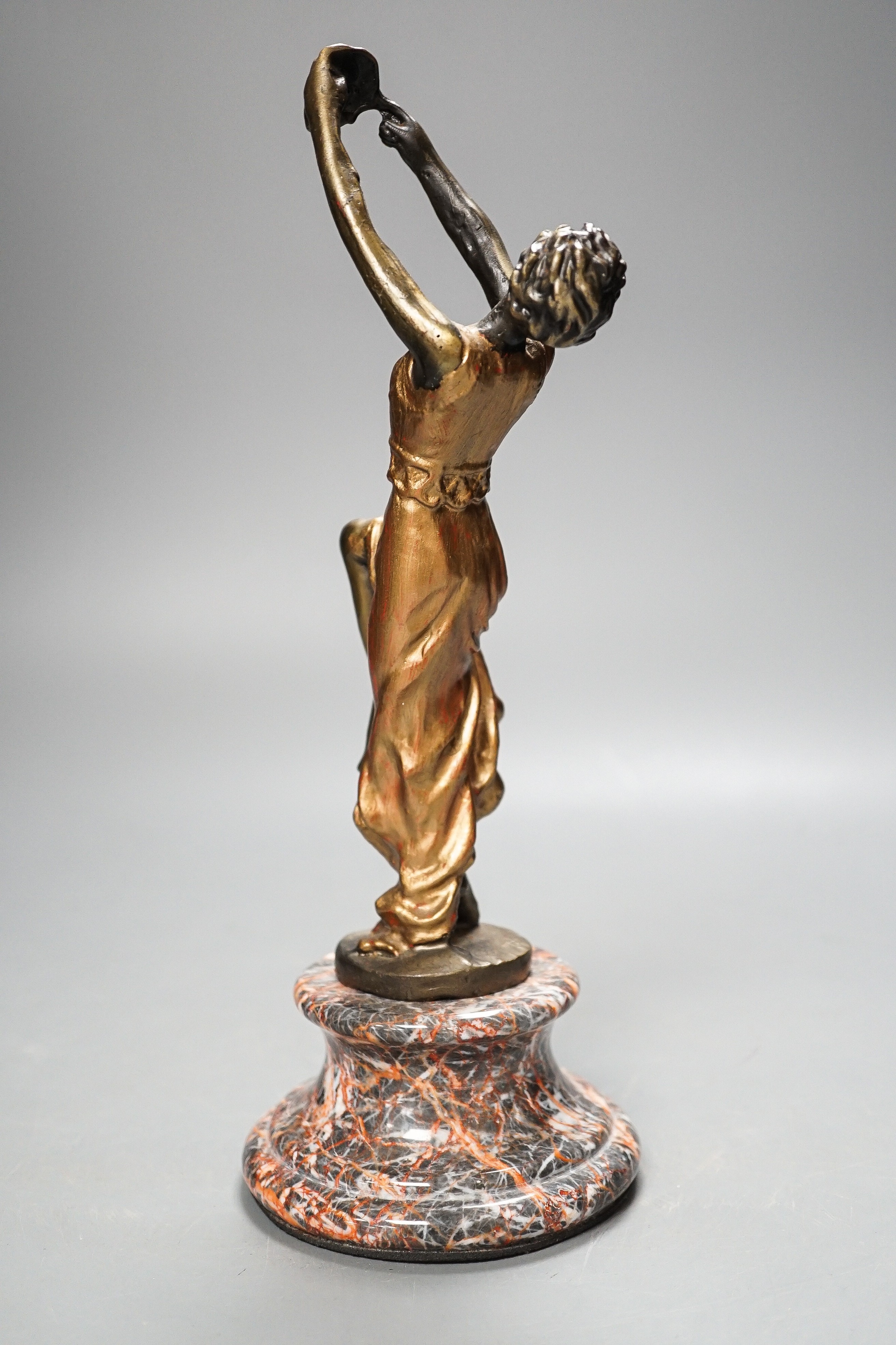 An Art Deco style bronze female figure, 28cm